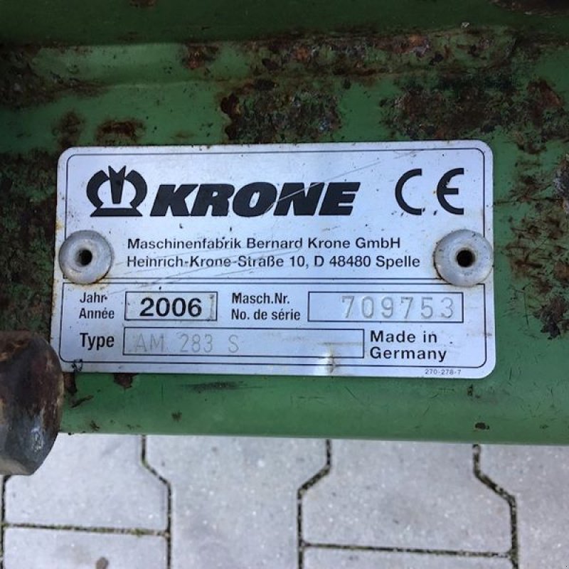 Mähwerk za tip Krone AM 283 S, Gebrauchtmaschine u Stössing (Slika 6)