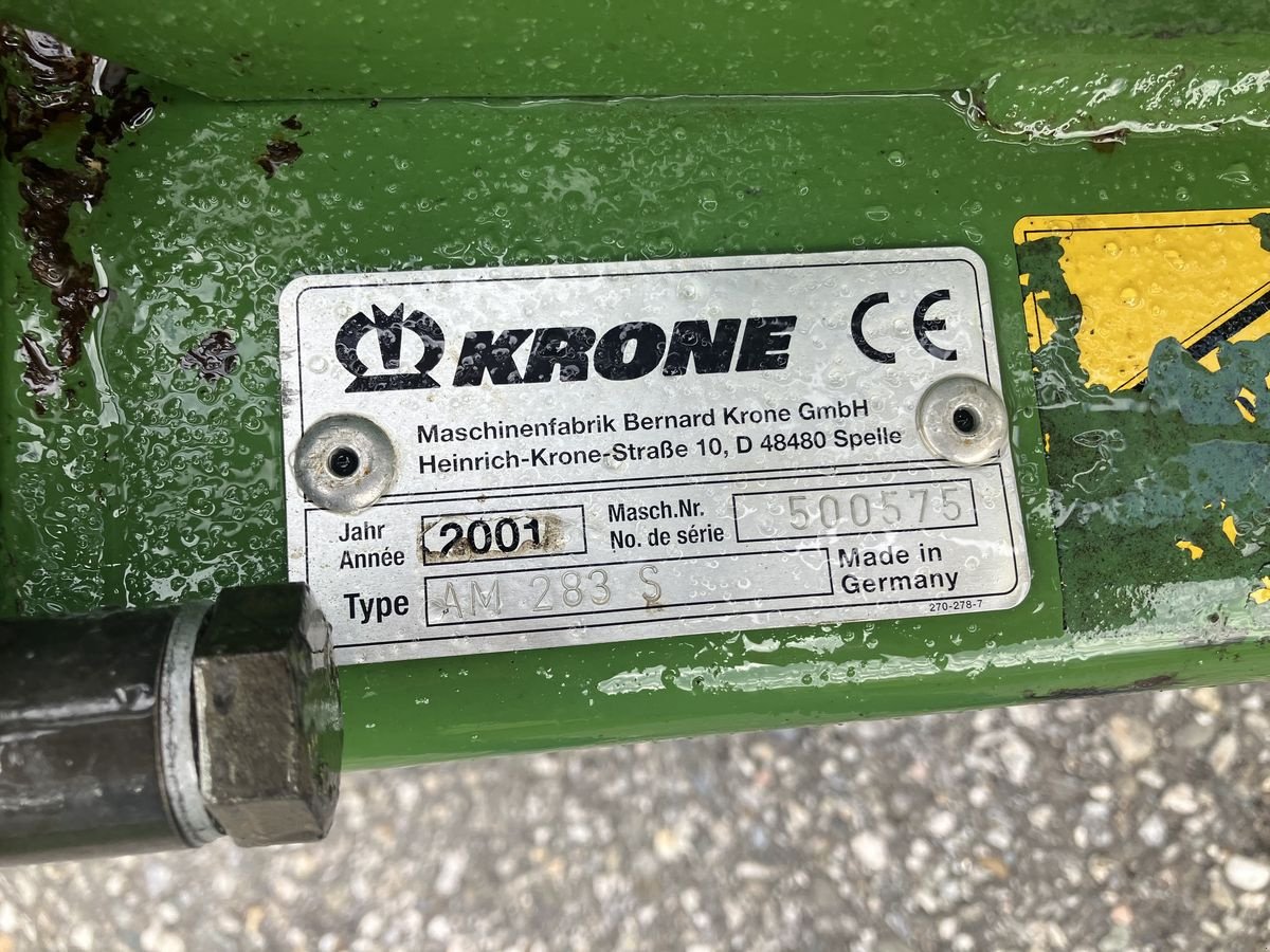 Mähwerk типа Krone AM 283 S, Gebrauchtmaschine в Villach (Фотография 5)