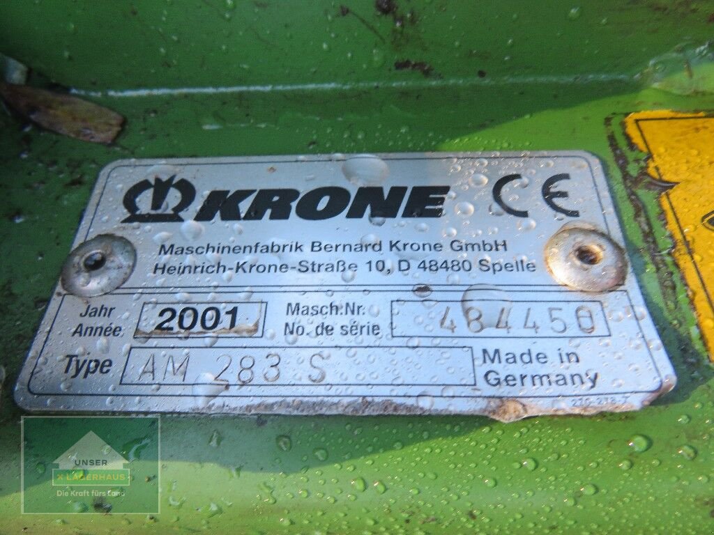 Mähwerk типа Krone AM 283S, Gebrauchtmaschine в Hofkirchen (Фотография 11)