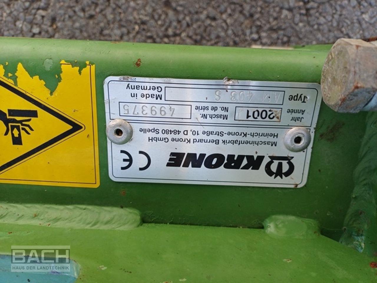 Mähwerk of the type Krone AM 403 S, Gebrauchtmaschine in Boxberg-Seehof (Picture 6)