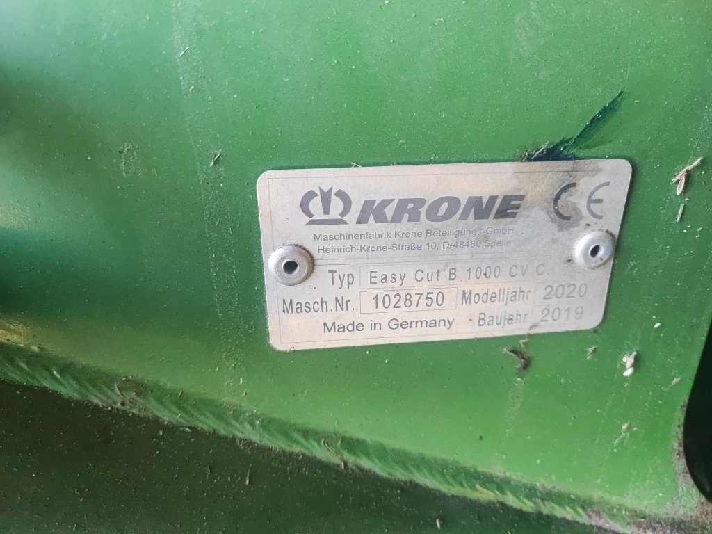 Mähwerk типа Krone B1000cv, Gebrauchtmaschine в LABASTIDE MURAT (Фотография 6)