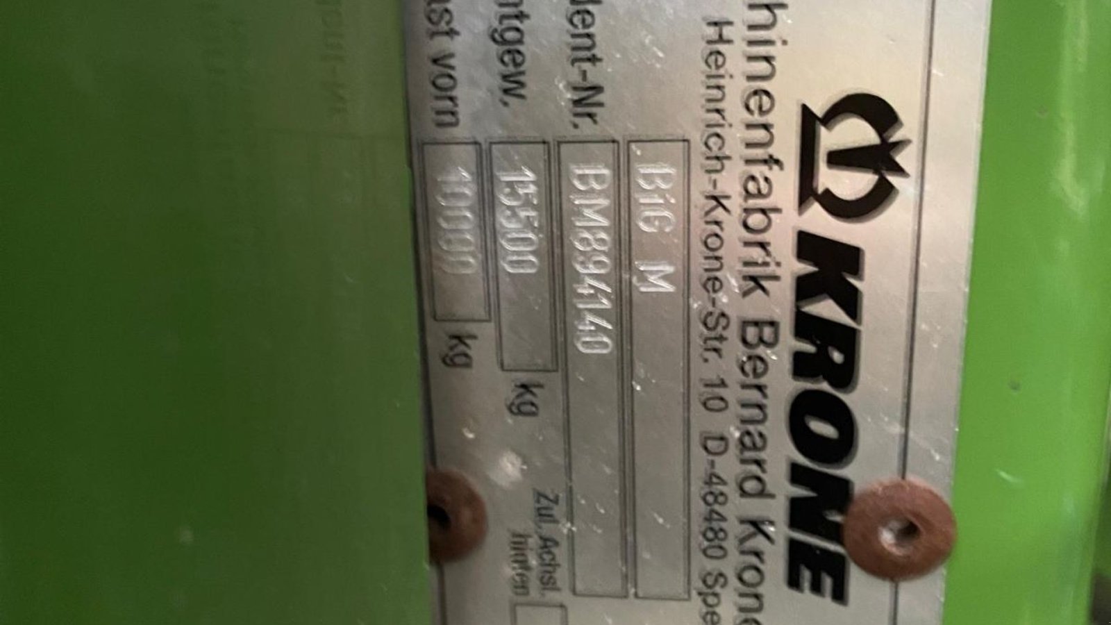 Mähwerk of the type Krone BiG M 420 med snegle, Gebrauchtmaschine in Kongerslev (Picture 10)