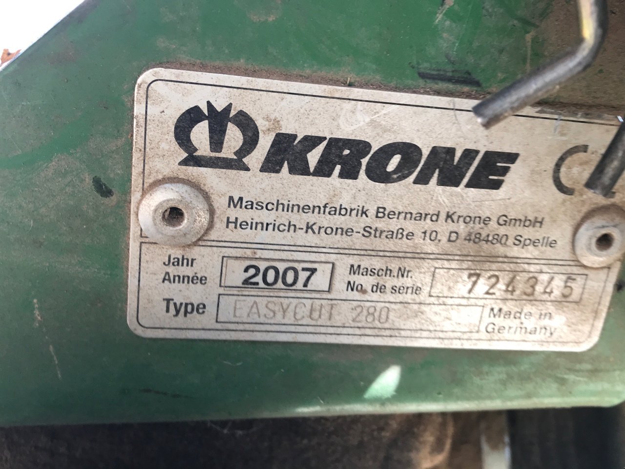 Mähwerk typu Krone Easy cut 280, Gebrauchtmaschine w MORLHON LE HAUT (Zdjęcie 11)