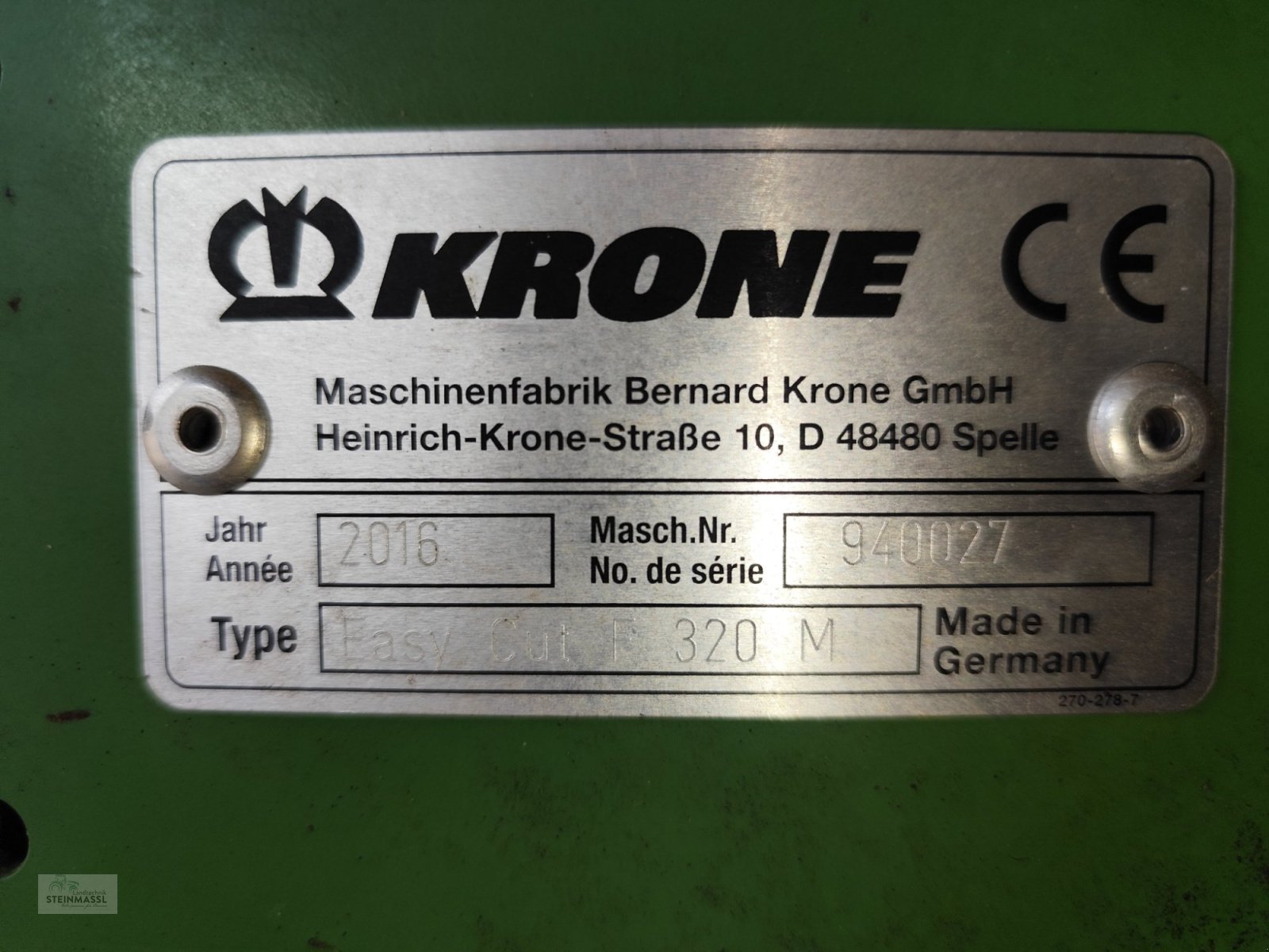 Mähwerk типа Krone Easy Cut 32 M, Gebrauchtmaschine в Petting (Фотография 6)