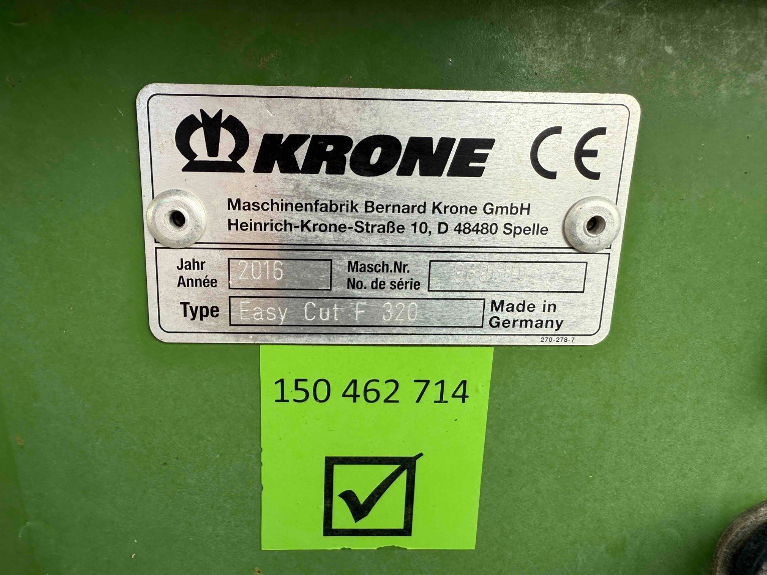 Mähwerk tipa Krone EASY CUT 320 F, Gebrauchtmaschine u SAINT GAUDENS (Slika 8)