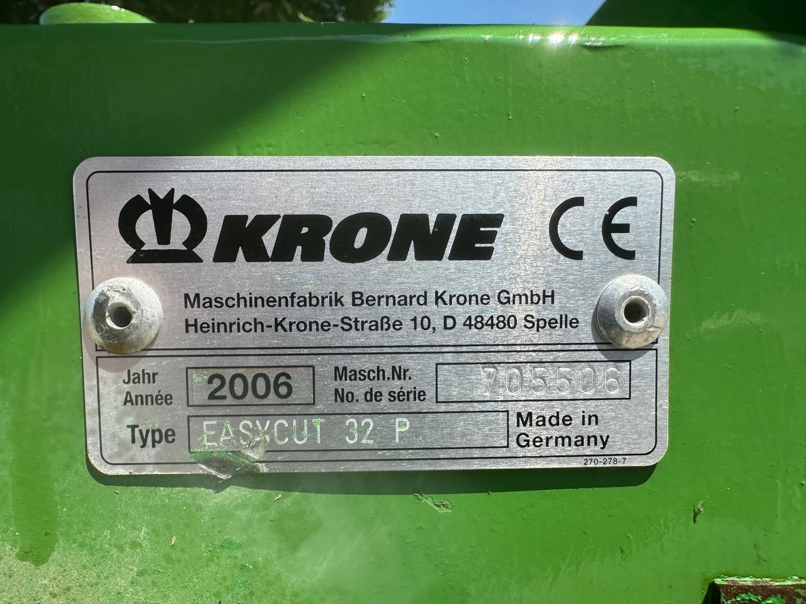 Mähwerk типа Krone Easy Cut 32P, Gebrauchtmaschine в Kirchdorf (Фотография 11)