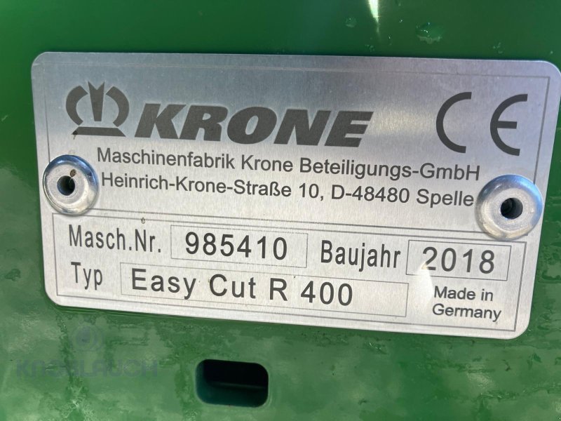 Mähwerk типа Krone Easy Cut  400, Gebrauchtmaschine в Stockach (Фотография 4)