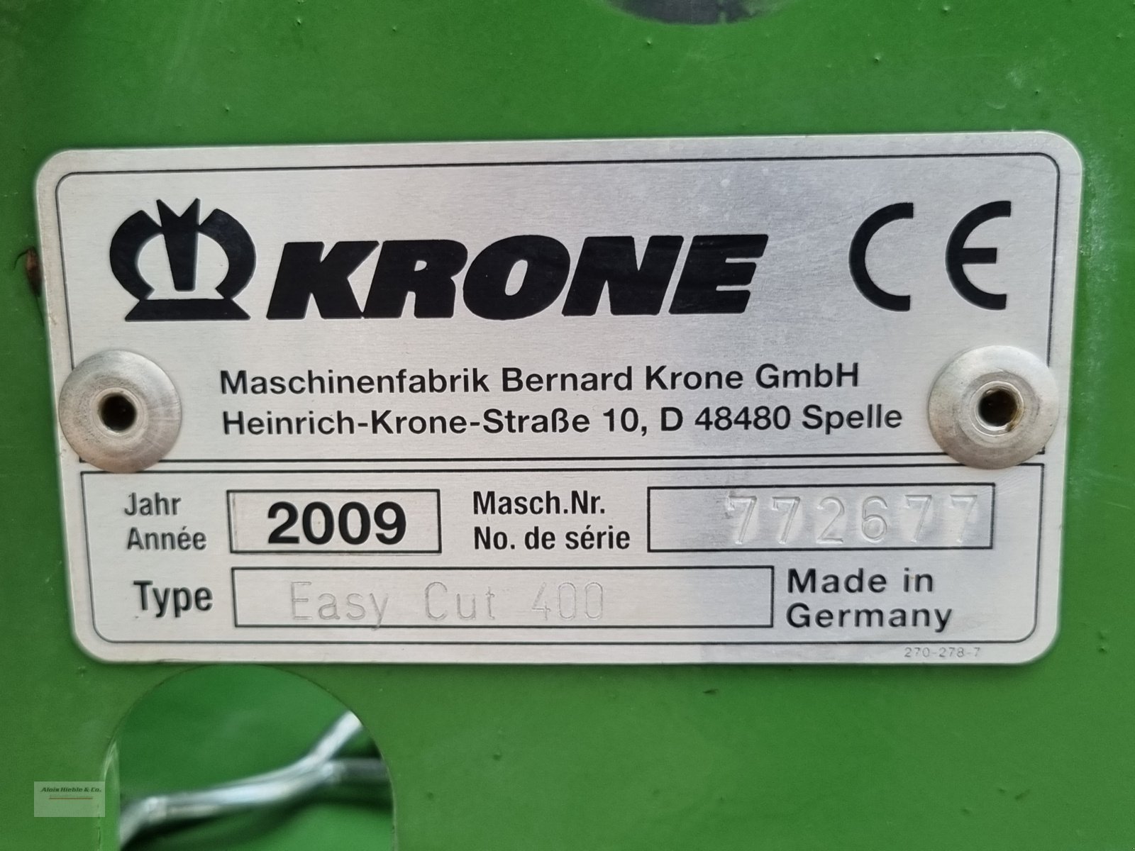Mähwerk типа Krone Easy Cut 400, Gebrauchtmaschine в Tapfheim (Фотография 10)