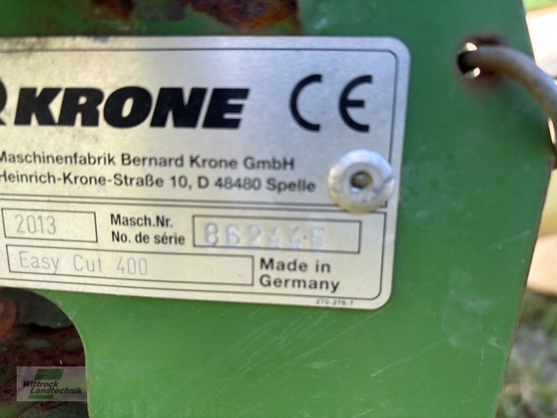 Mähwerk of the type Krone Easy Cut 400, Gebrauchtmaschine in Rhede / Brual (Picture 3)