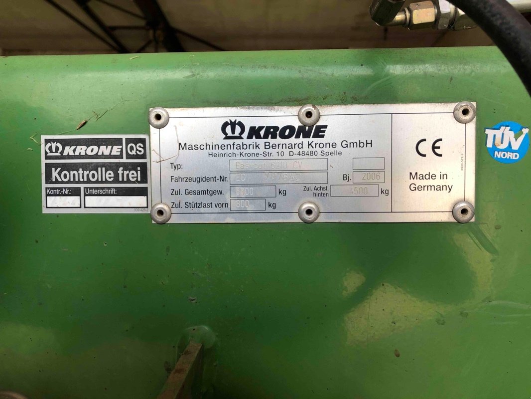Mähwerk of the type Krone Easy Cut 6210 CV, Gebrauchtmaschine in Ebersbach (Picture 5)