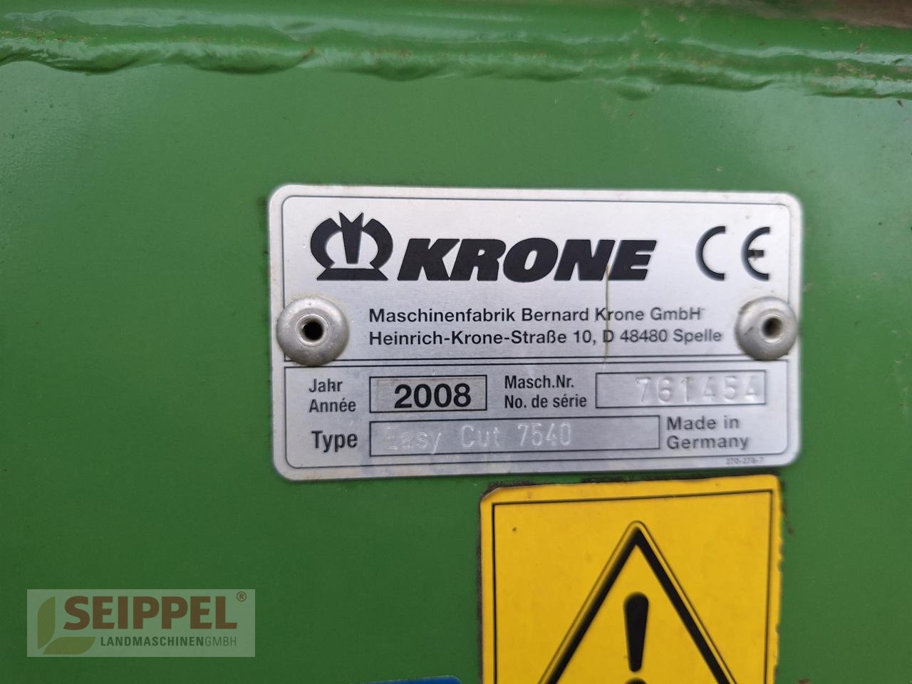 Mähwerk of the type Krone EASY CUT 7540, Gebrauchtmaschine in Groß-Umstadt (Picture 8)