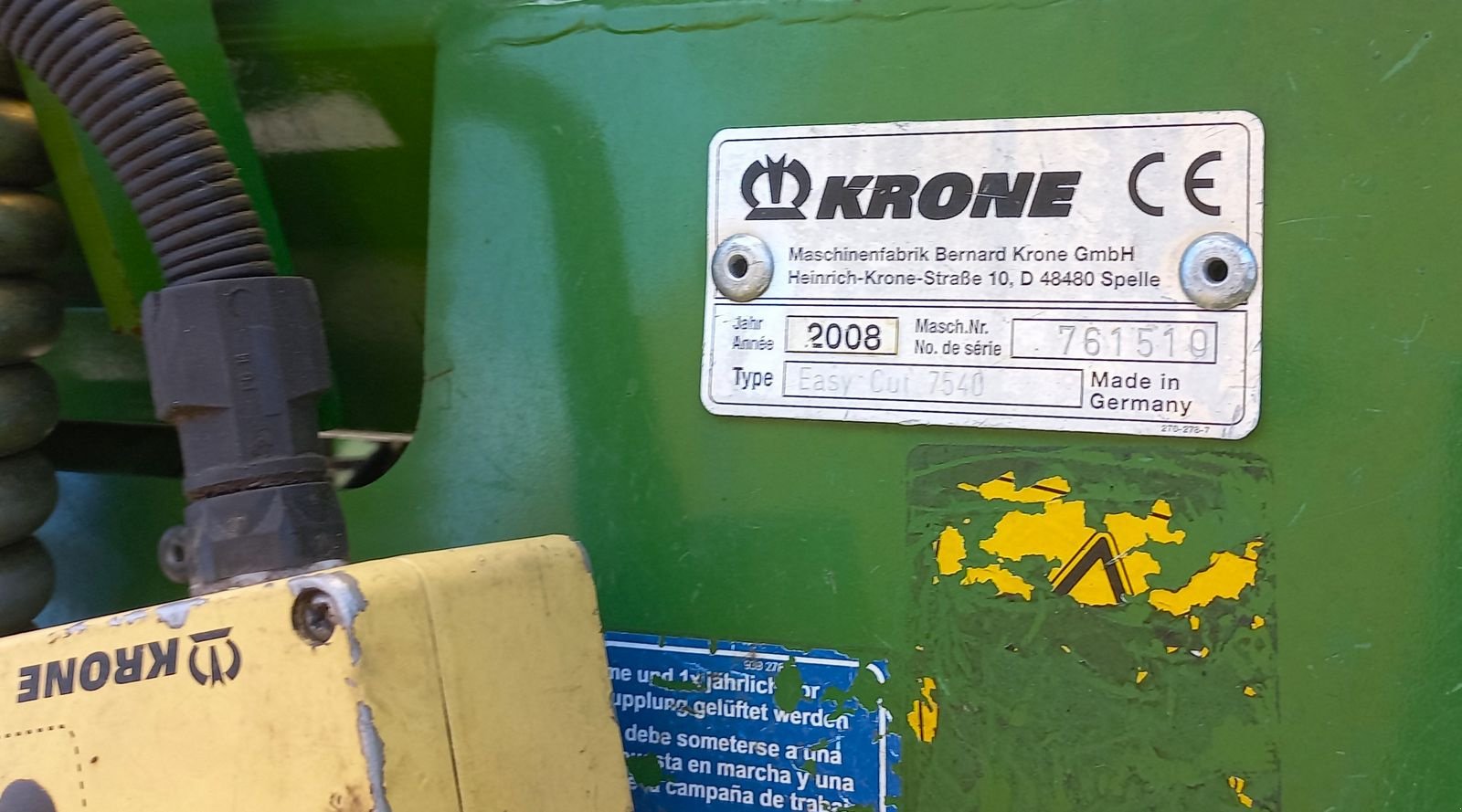 Mähwerk типа Krone Easy Cut 7540, Gebrauchtmaschine в Ottnang a. H. (Фотография 10)