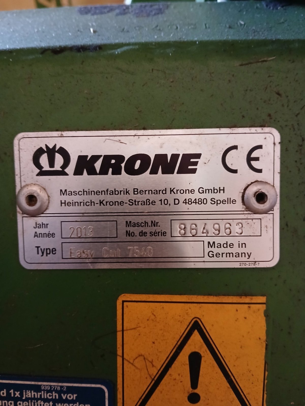 Mähwerk a típus Krone Easy Cut 7540, Gebrauchtmaschine ekkor: Grafing (Kép 5)