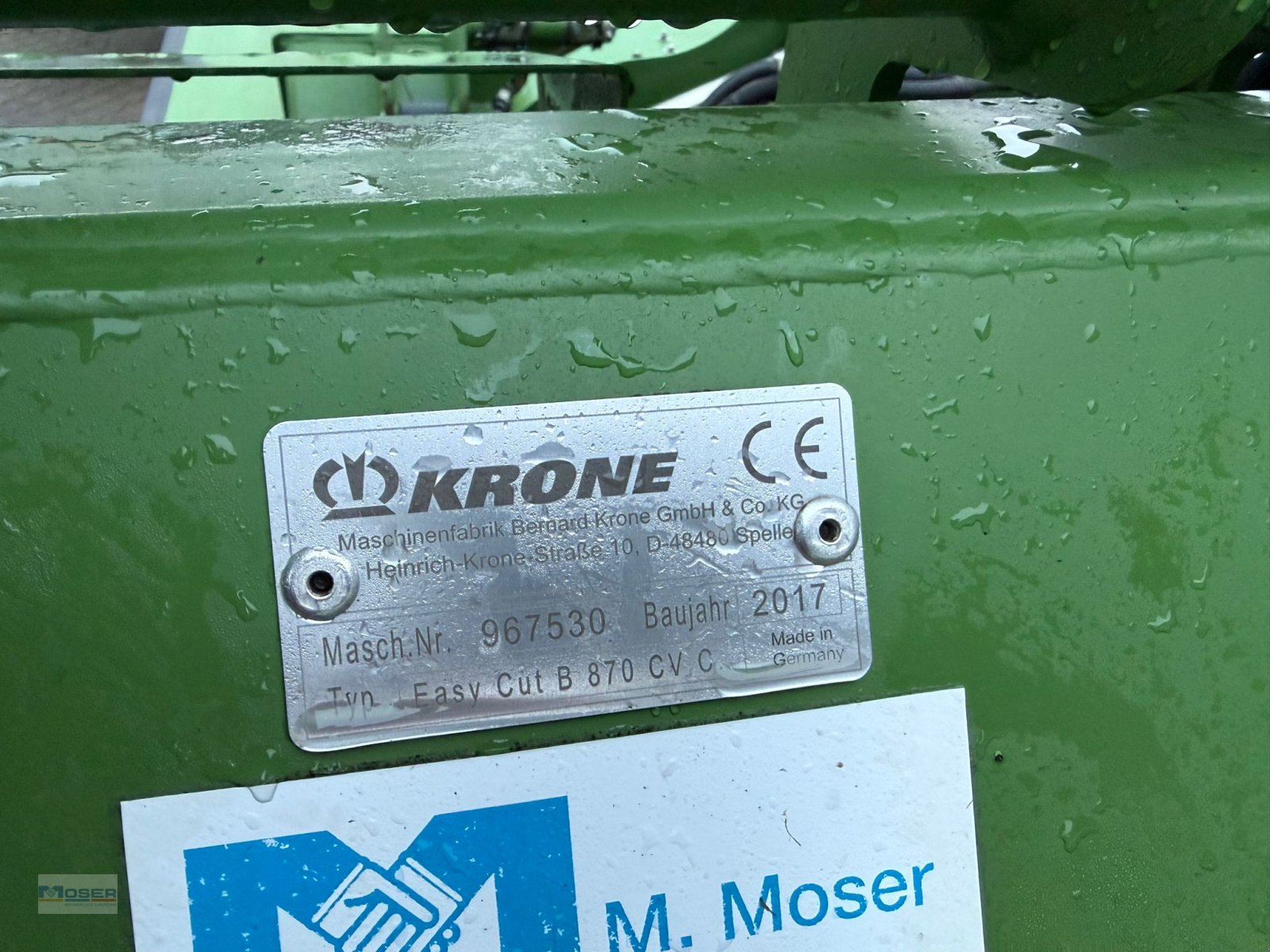 Mähwerk Türe ait Krone Easy Cut 870 CV Collect, Gebrauchtmaschine içinde Massing (resim 12)