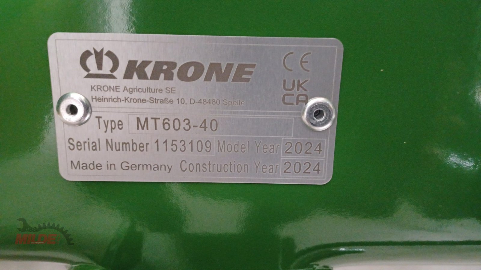 Mähwerk des Typs Krone Easy Cut B 1000, Neumaschine in Creußen (Bild 5)
