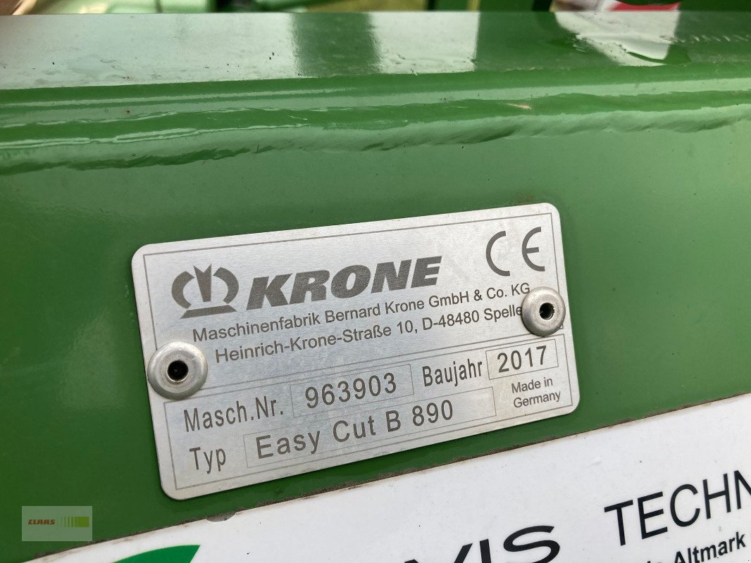 Mähwerk del tipo Krone Easy Cut B 890, Gebrauchtmaschine In Schöningen (Immagine 4)