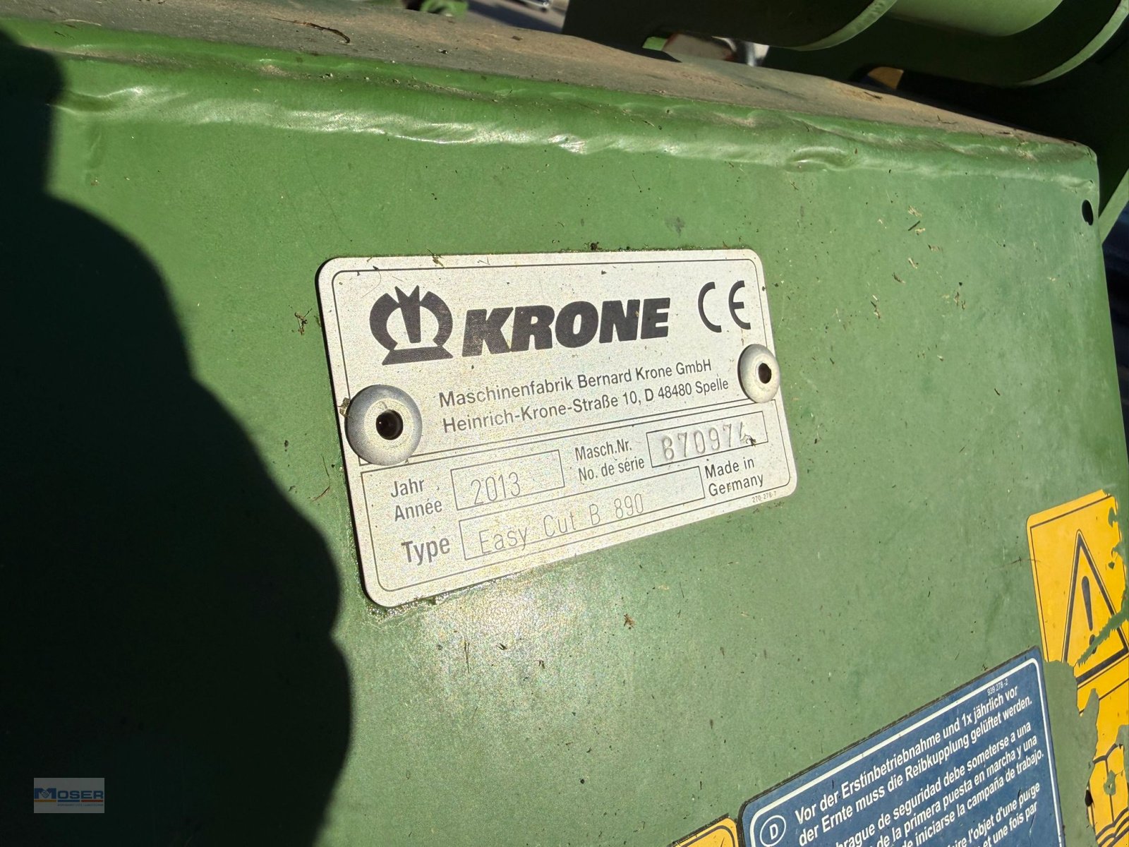 Mähwerk του τύπου Krone Easy Cut B 890, Gebrauchtmaschine σε Massing (Φωτογραφία 6)