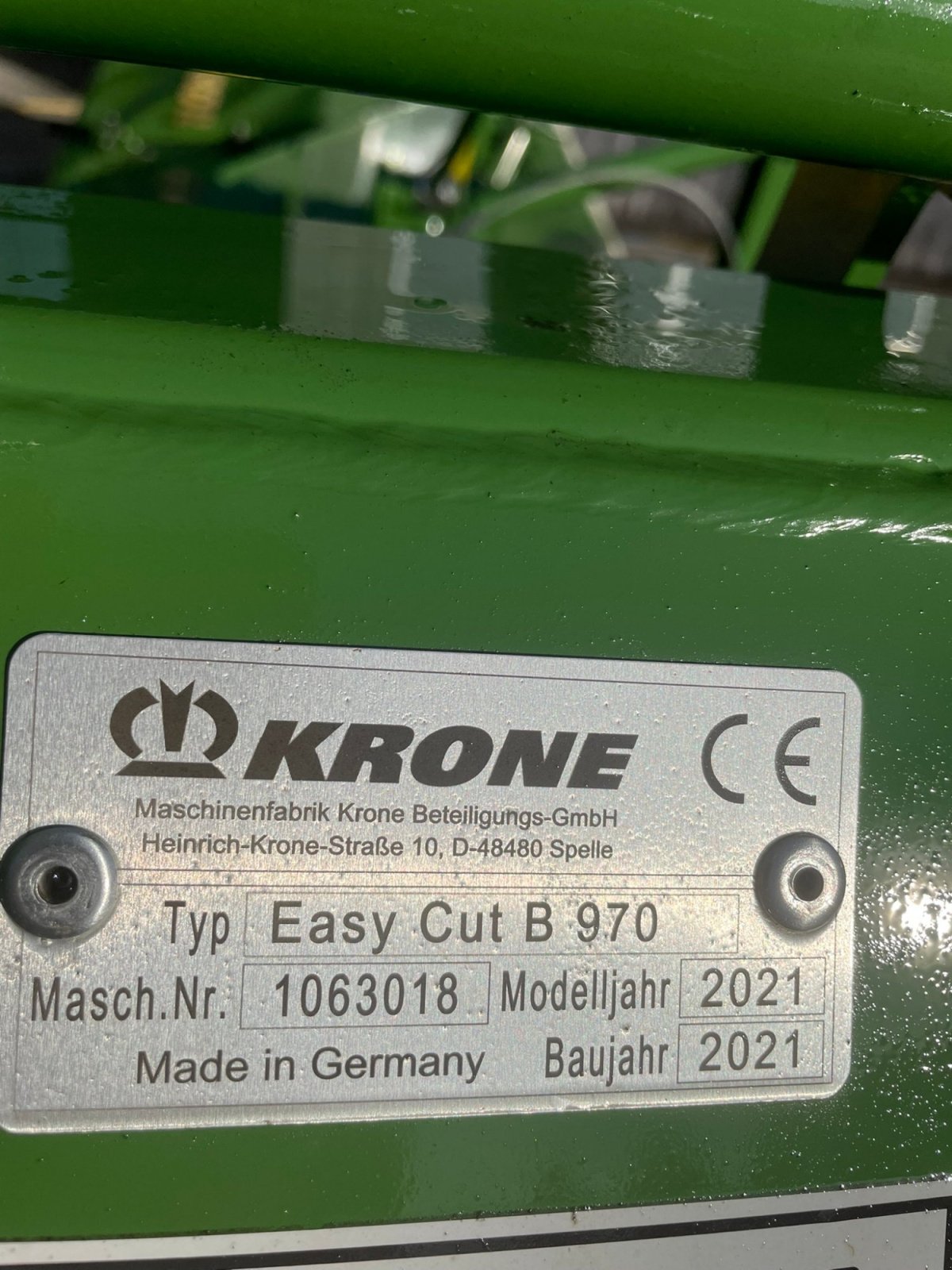 Mähwerk Türe ait Krone Easy Cut B 970, Gebrauchtmaschine içinde Woringen (resim 14)