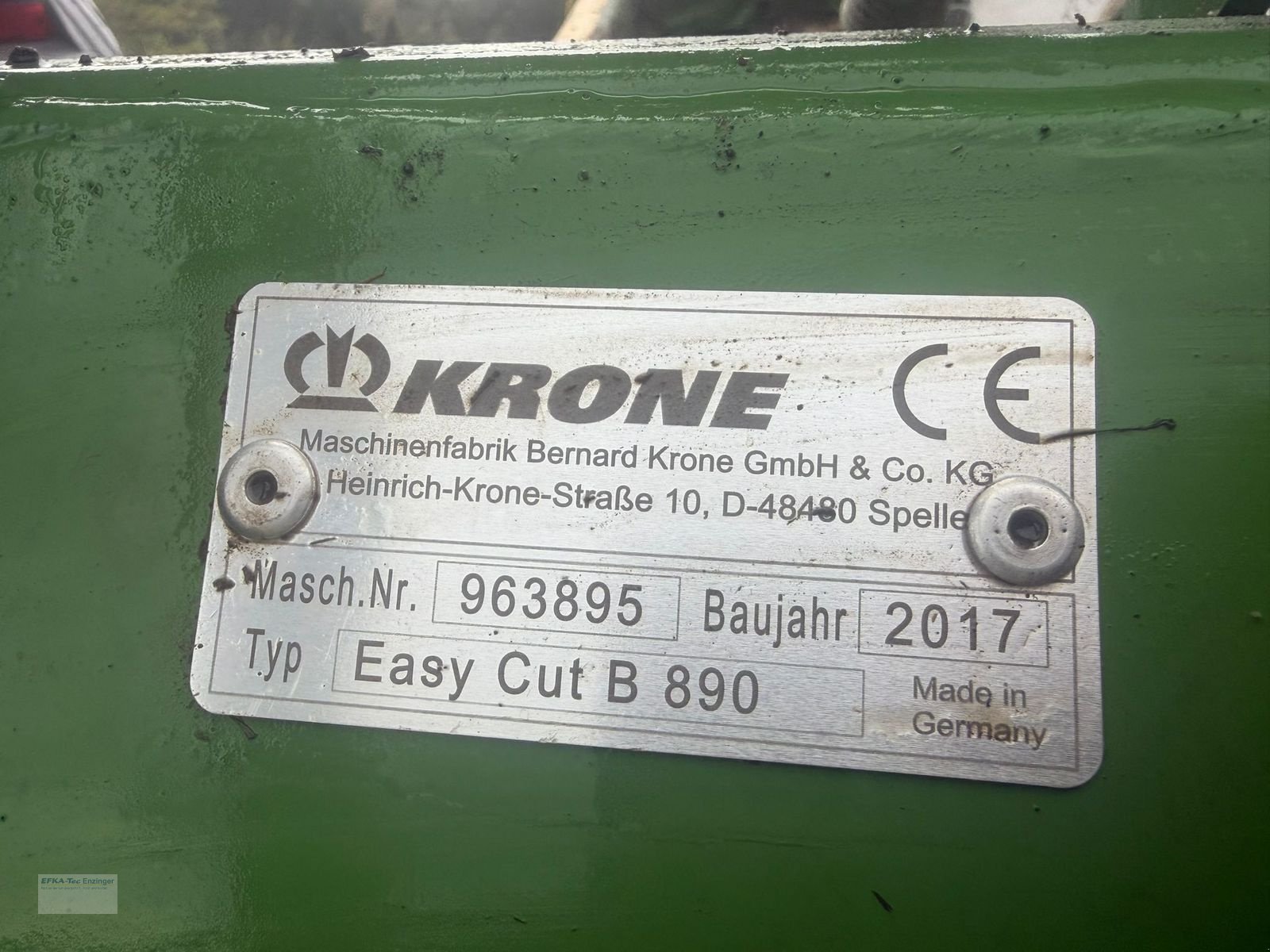 Mähwerk typu Krone Easy Cut B890, Gebrauchtmaschine v Ainring (Obrázek 3)