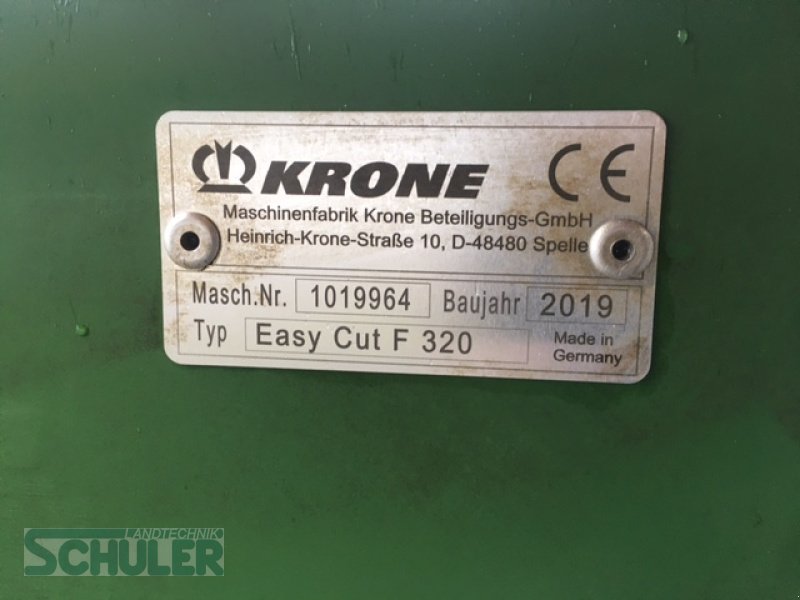 Mähwerk типа Krone Easy Cut F 320, Gebrauchtmaschine в St. Märgen (Фотография 10)