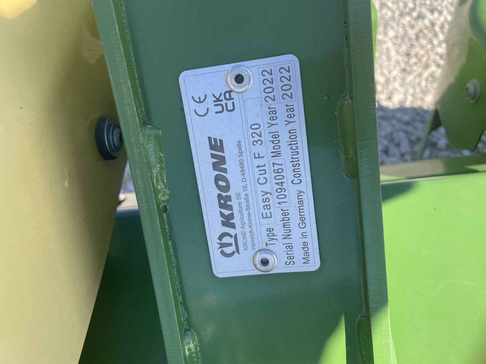 Mähwerk Türe ait Krone Easy Cut F 320, Gebrauchtmaschine içinde Eitensheim (resim 6)