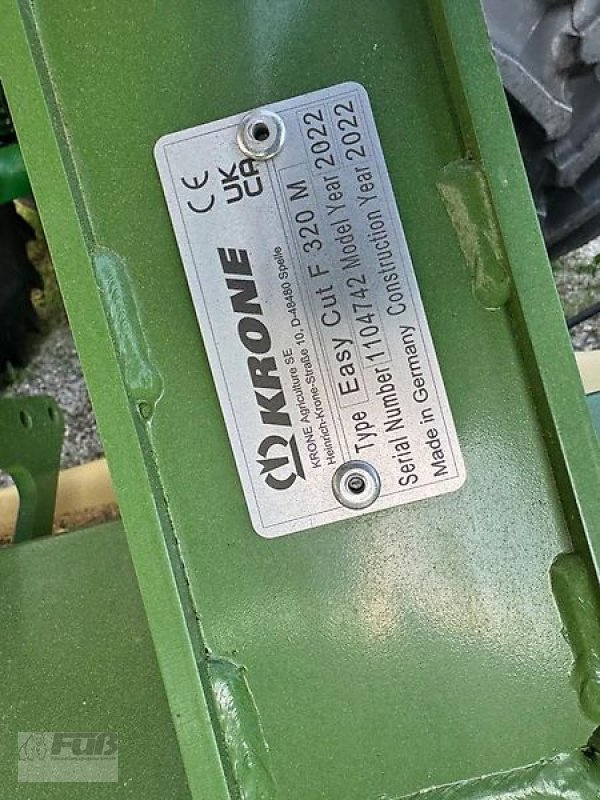 Mähwerk typu Krone Easy cut F320M, MT603-40, Vorführmaschine v Pfeffenhausen (Obrázek 13)