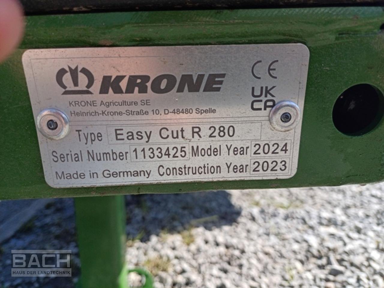Mähwerk του τύπου Krone EASY CUT R 280, Neumaschine σε Boxberg-Seehof (Φωτογραφία 5)