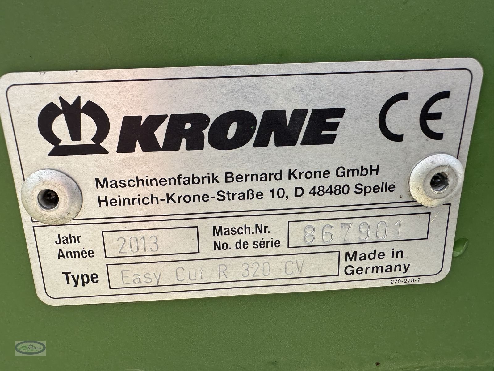 Mähwerk van het type Krone Easy CUT R 320 CV, Gebrauchtmaschine in Münzkirchen (Foto 9)