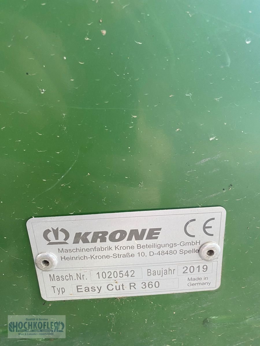 Mähwerk типа Krone Easy Cut R 360, Gebrauchtmaschine в Wies (Фотография 5)