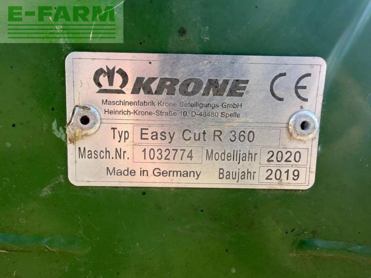 Mähwerk типа Krone easy cut r360, Gebrauchtmaschine в ST CLAIR SUR ELLE (Фотография 6)