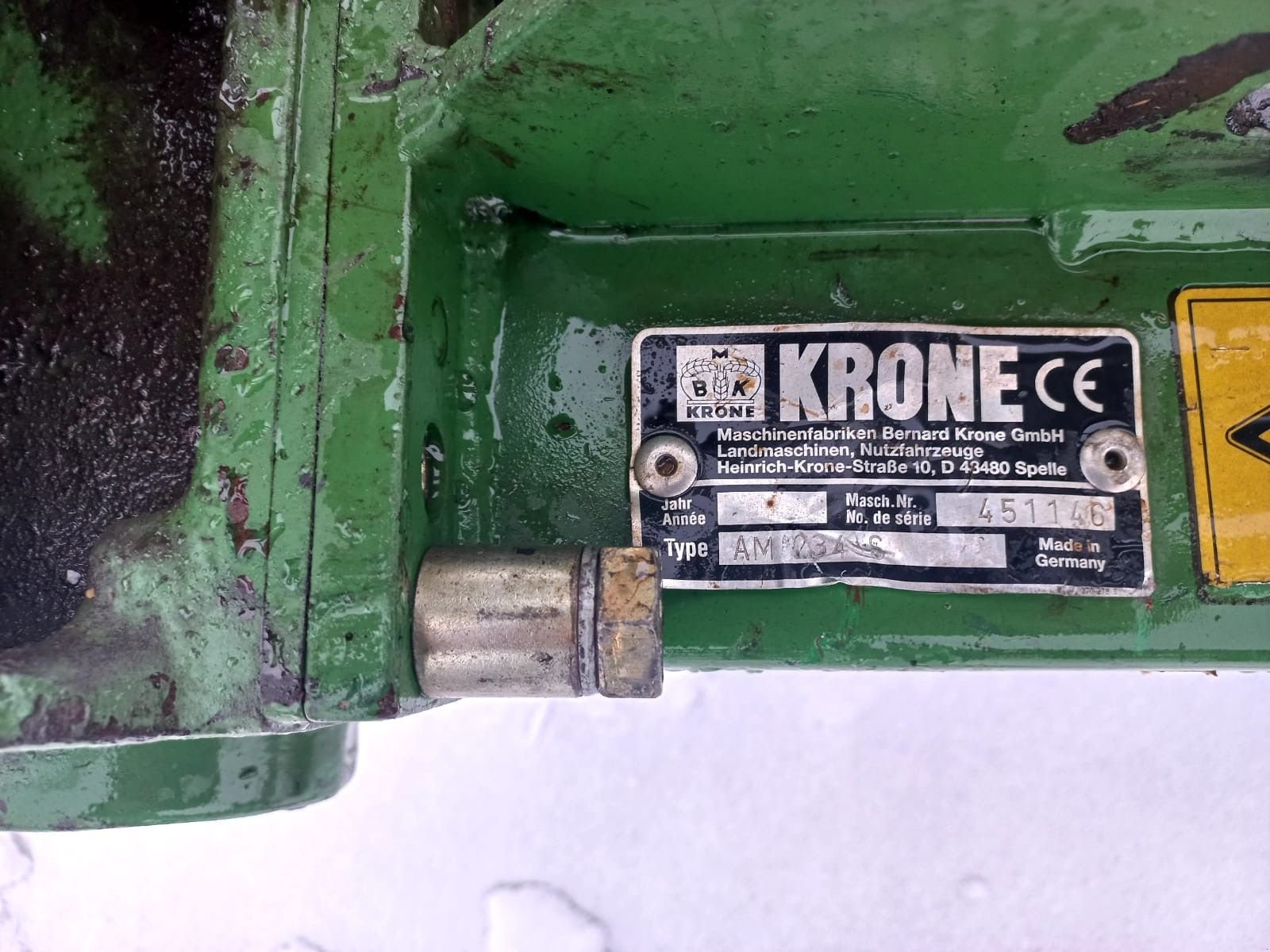 Mähwerk a típus Krone EasyCut 243 S, Gebrauchtmaschine ekkor: Göpfritz (Kép 8)