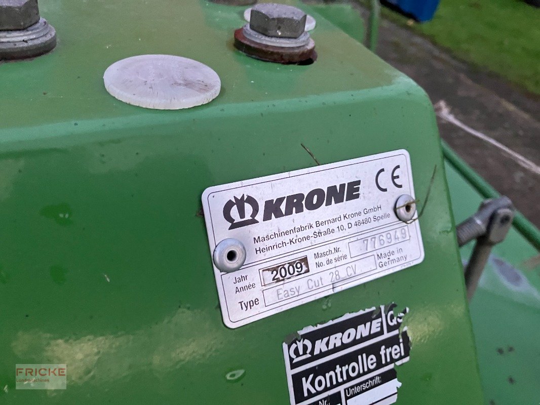 Mähwerk del tipo Krone EasyCut 28CV, Gebrauchtmaschine In Bockel - Gyhum (Immagine 2)