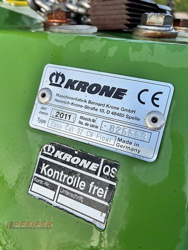Mähwerk a típus Krone EasyCut 32 CV Float, Gebrauchtmaschine ekkor: Elleben OT Riechheim (Kép 2)