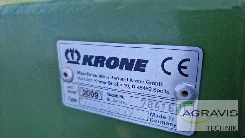 Mähwerk Türe ait Krone EASYCUT 32 CV, Gebrauchtmaschine içinde Melle-Wellingholzhausen (resim 10)