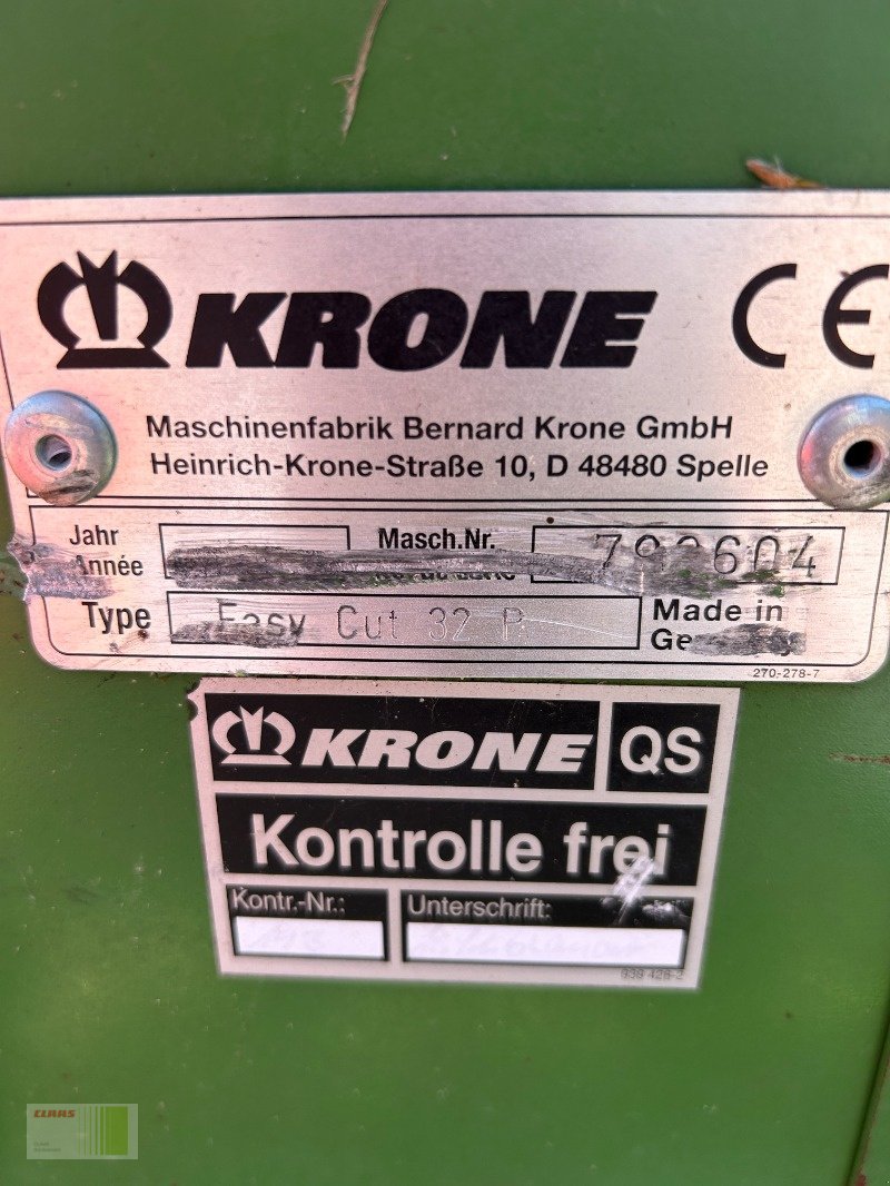 Mähwerk of the type Krone EasyCut 32 P, Gebrauchtmaschine in Weddingstedt (Picture 8)