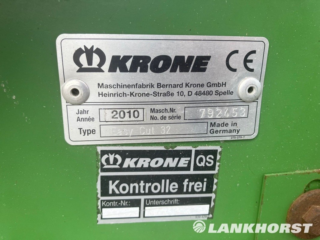 Mähwerk του τύπου Krone EASYCUT 32, Gebrauchtmaschine σε Südlohn (Φωτογραφία 5)