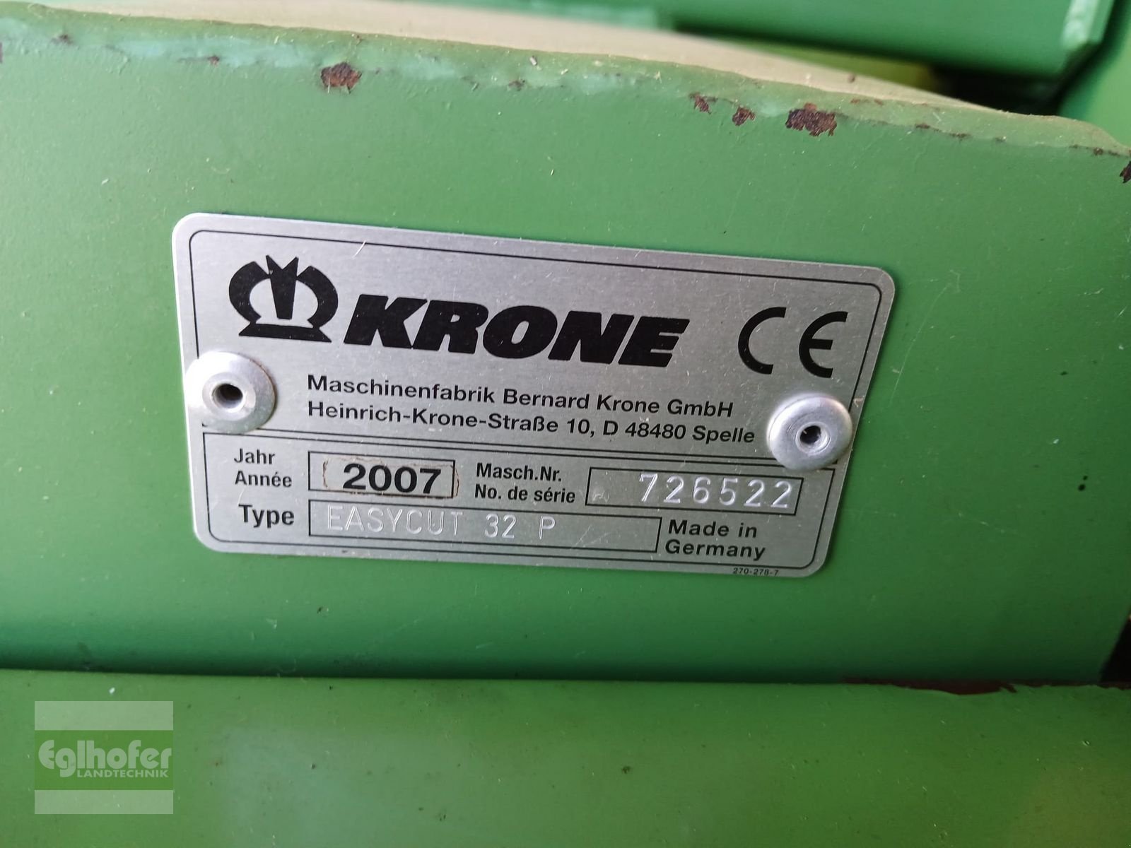 Mähwerk типа Krone EasyCut 32P, Gebrauchtmaschine в Epfach  (Фотография 3)