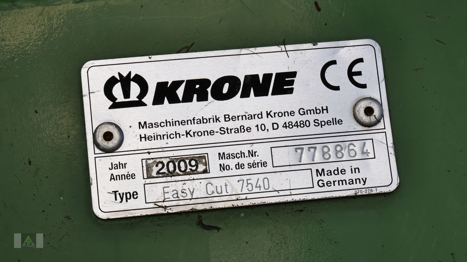 Mähwerk typu Krone Easycut 7540, Gebrauchtmaschine w Markt Hartmannsdorf (Zdjęcie 16)