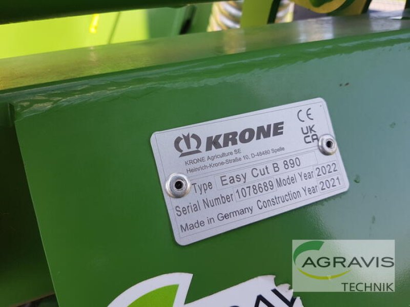Mähwerk des Typs Krone EASYCUT B 890, Gebrauchtmaschine in Nartum (Bild 15)