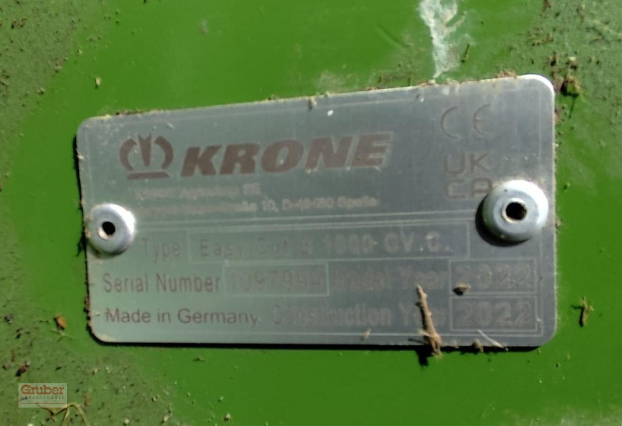 Mähwerk of the type Krone EasyCut B1000CV Collect + F320CV, Gebrauchtmaschine in Elsnig (Picture 17)