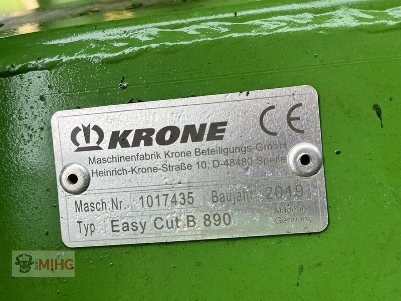 Mähwerk типа Krone EASYCUT B890, Gebrauchtmaschine в Dummerstorf OT Petschow (Фотография 2)