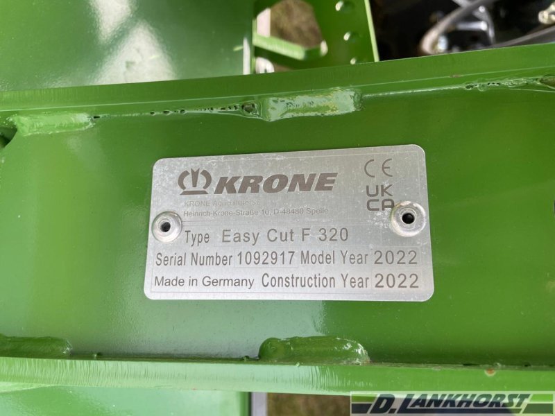 Mähwerk typu Krone EasyCut F 320 (Gen.3), Gebrauchtmaschine v Emsbüren (Obrázek 14)