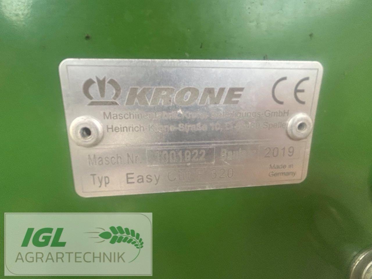 Mähwerk van het type Krone EasyCut F 320 (Generation 2), Gebrauchtmaschine in Nabburg (Foto 8)