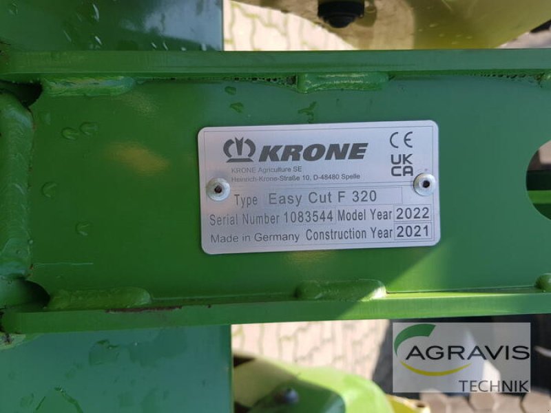 Mähwerk типа Krone EASYCUT F 320 (GENERATION 3), Gebrauchtmaschine в Nartum (Фотография 7)