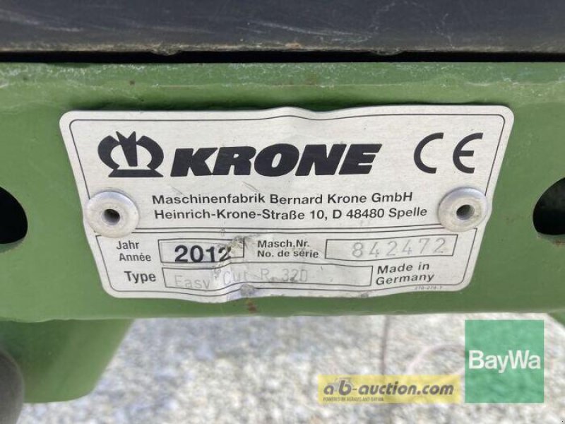 Mähwerk des Typs Krone EASYCUT R 320, Gebrauchtmaschine in Dinkelsbühl (Bild 8)