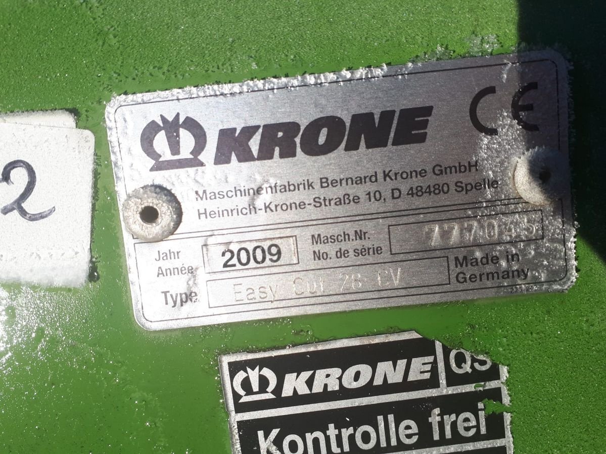 Mähwerk типа Krone EC 28 CV, Gebrauchtmaschine в Hopfgarten (Фотография 8)