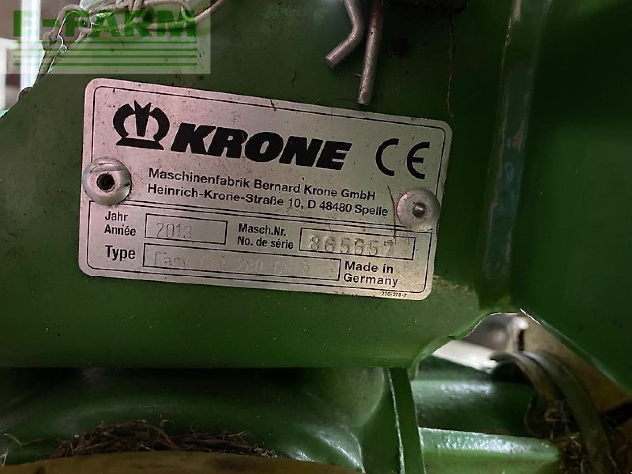 Mähwerk от тип Krone ec 280 cv-q, Gebrauchtmaschine в gg VEGHEL (Снимка 3)