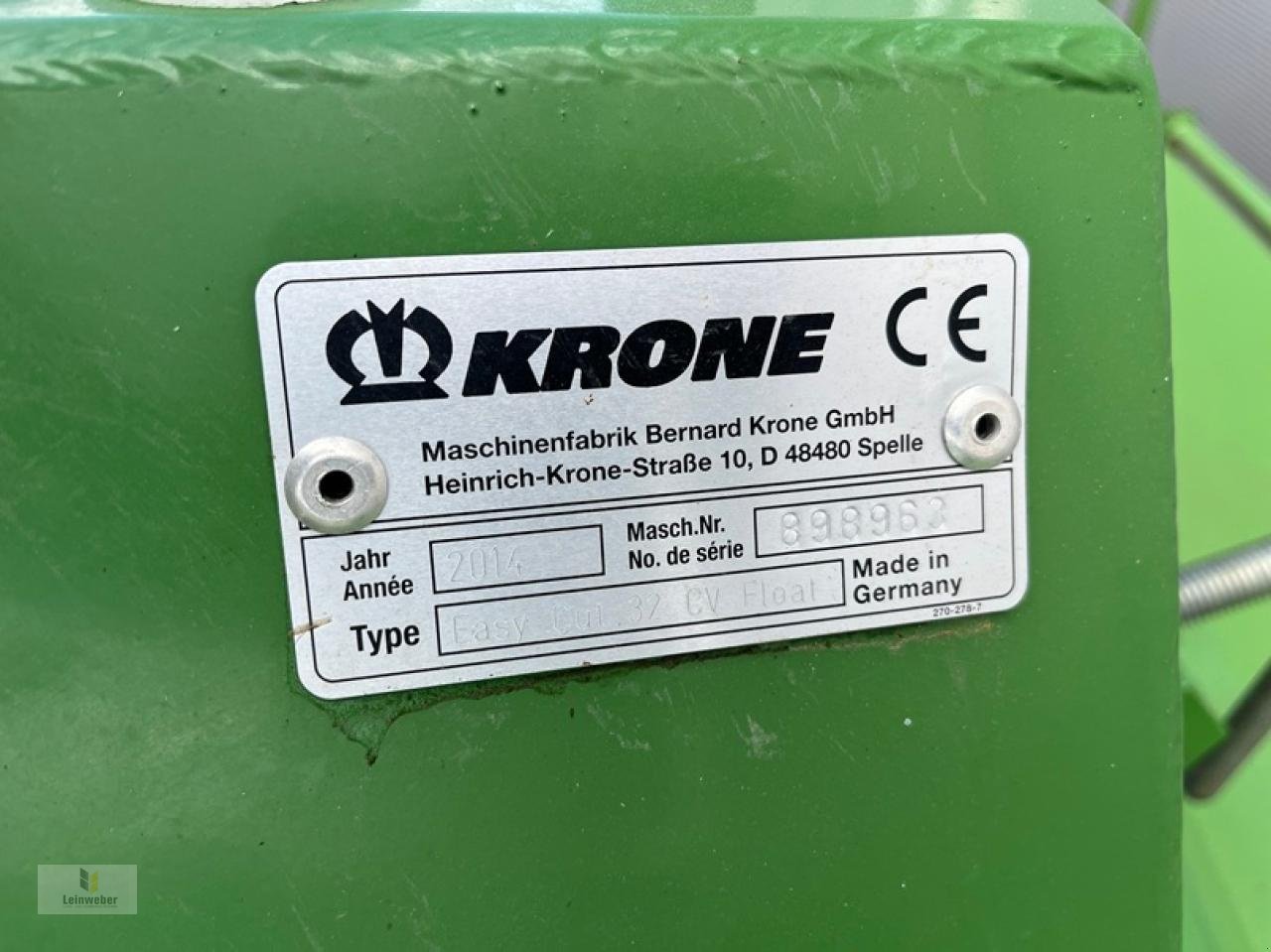 Mähwerk des Typs Krone EC 32 CV, Gebrauchtmaschine in Neuhof - Dorfborn (Bild 6)