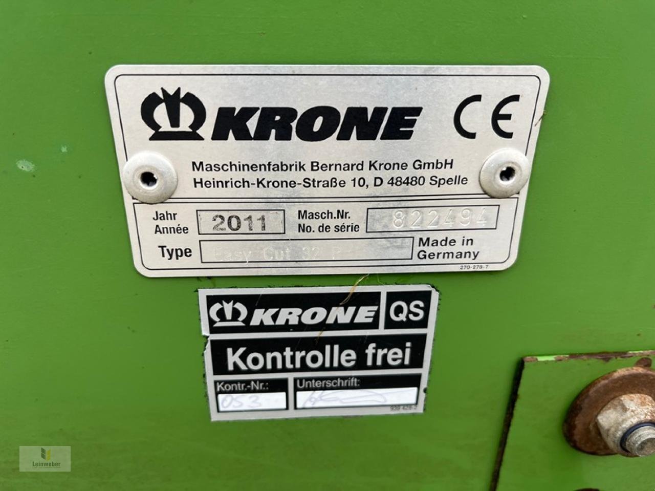 Mähwerk des Typs Krone EC 32 P, Gebrauchtmaschine in Neuhof - Dorfborn (Bild 6)