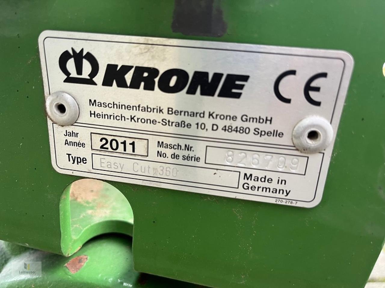 Mähwerk типа Krone EC 360, Gebrauchtmaschine в Neuhof - Dorfborn (Фотография 6)